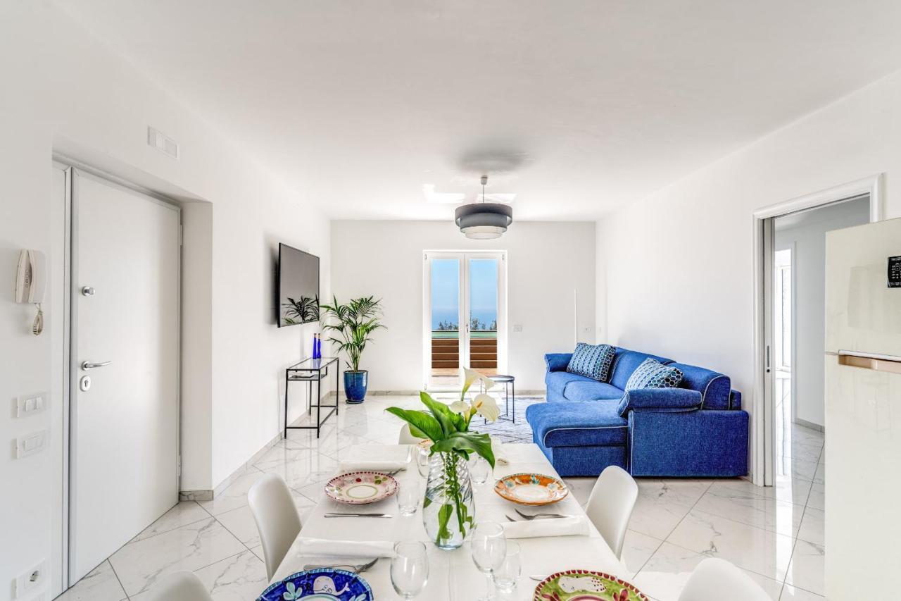 Villa Rusinella Minimalist Retreat With Sea Views Massa Lubrense Exterior foto