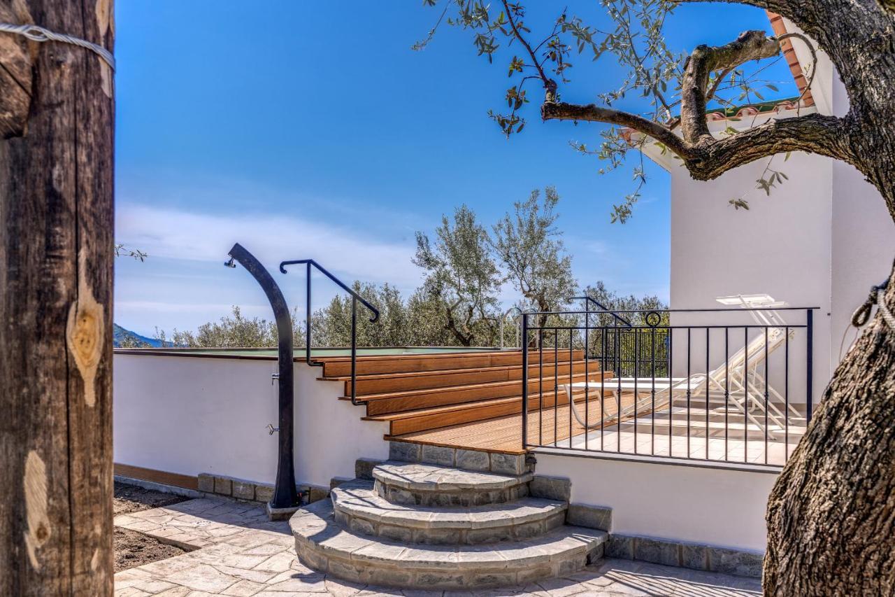 Villa Rusinella Minimalist Retreat With Sea Views Massa Lubrense Exterior foto