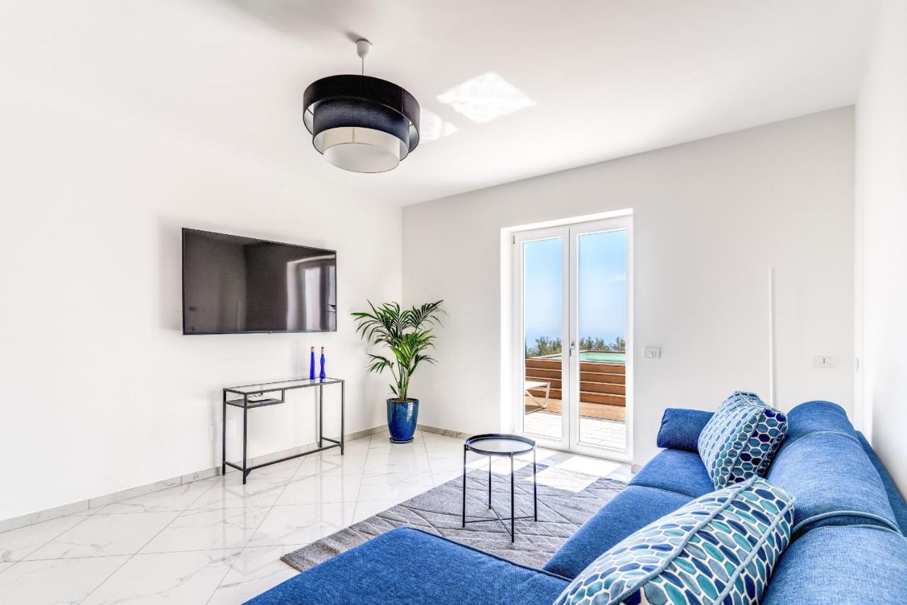 Villa Rusinella Minimalist Retreat With Sea Views Massa Lubrense Exterior foto