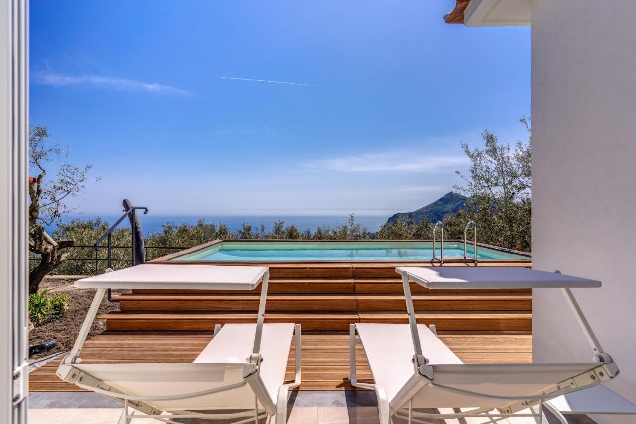 Villa Rusinella Minimalist Retreat With Sea Views Massa Lubrense Exterior foto